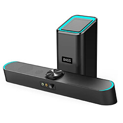 Universal Haut-parleur de bureau Super Bass - Noir