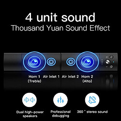 Avis Haut-parleurs d'ordinateur Bluetooth - Noir