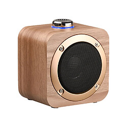 Haut-parleur Bluetooth portable vintage - Bois clair