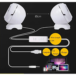 Avis Haut-parleurs de bureau USB - Argent