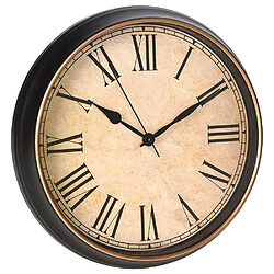 Horloge Murale Classique Noire