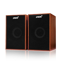 Universal Haut-parleur subwoofer bois - Brun