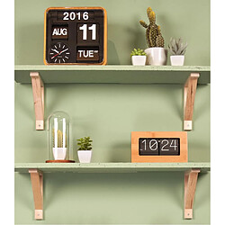 Karlsson Horloge Mini Flip Bambou 24.5 cm