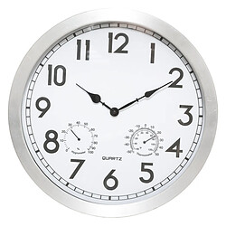 Atmosphera Horloge Aluminium Outdoor D40 cm Argenté