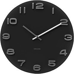 Karlsson Horloge ronde vintage 35 cm - Noir