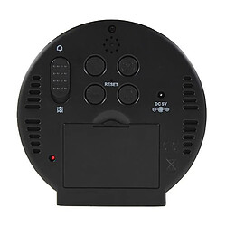 Universal Réveil Miroir LED - Noir