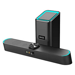 Haut-parleur Bluetooth avec subwoofer - Noir