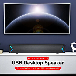 Barre de son USB pour PC - Noir pas cher