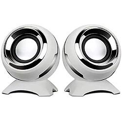 Haut-parleurs de bureau USB - Argent