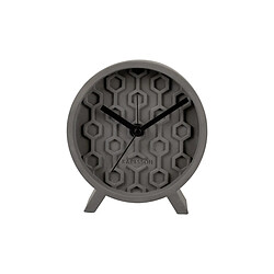 Karlsson Réveil Honeycomb Gris