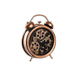 DKD Home Decor Horloge de table vintage - Cuivre