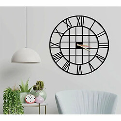 Dekory Bania Horloge Murale Métal 50cm Noir