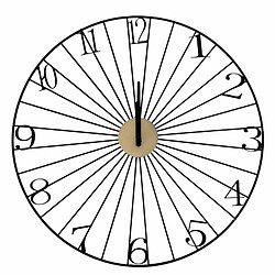 Paris Prix Horloge Murale Design Filaire - 50 cm - Noir