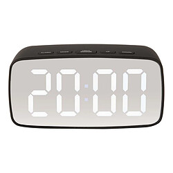 Karlsson Réveil Silver Mirror LED - Noir