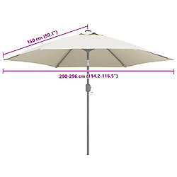 VidaXL Tissu Parasol Blanc pas cher