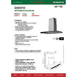 Glem GHBS97IX - Inox pas cher