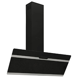 vidaXL Hotte murale 90 cm - Noir