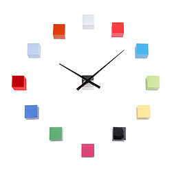 Karlsson DIY Cube - Horloge cubique multicolore