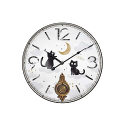 HOME EDELWEISS Horloge Chats