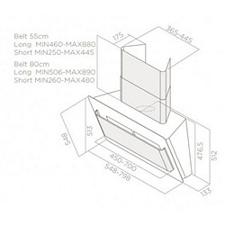 Elica PRF0032793A - Hotte décorative 80cm