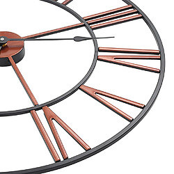 Acheter Decoshop26 Horloge murale métal - Rouge