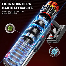 Acheter INLONG ZV12 Aspirateur Balai Sans Fil 75KPa-600W-70Min Écran LED Poils Tapis & Sols Durs