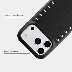 Acheter Selencia Coque arrière Studs avec MagSafe pour Apple iPhone 17 Pro - Velvet Black