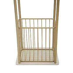 Porte-serviettes Ervesto - Doré et blanc - 40 x 30 x 122 cm pas cher