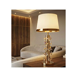 Paris Prix Lampe à Poser Butterfly 74cm Or & Blanc pas cher