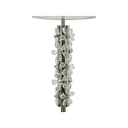 Avis Paris Prix Lampe à Poser Design Silver Flower 74cm Argent