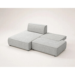 Acheter Bestmobilier Lisette - Canapé d'angle gauche 4 places convertible avec coffre en velours