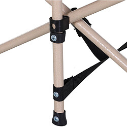 STILVORA Lit de camp 190/68/52 cm bleu en polyester pliable avec sac de transport pas cher