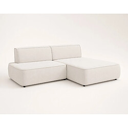 Avis Bestmobilier Lisette - Canapé d'angle droit 4 places convertible avec coffre en velours