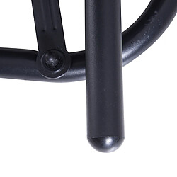 STILVORA Banc à bascule de jardin 120/70/85 cm noir en métal 2 places pas cher