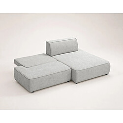 Avis Bestmobilier Lisette - Canapé d'angle droit 4 places convertible avec coffre en velours