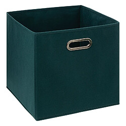 Acheter Toilinux Lot de 2 boites de rangement en tissu MIX'N MODUL - L.31 x l.31 x H.31 cm - Bleu pétrole