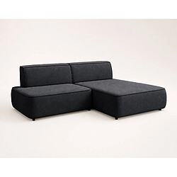 Avis Bestmobilier Lisette - Canapé d'angle droit 4 places convertible avec coffre en velours