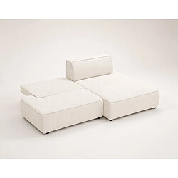 Acheter Bestmobilier Lisette - Canapé d'angle droit 4 places convertible avec coffre en velours