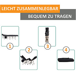 Acheter STILVORA Lit de camp 190/68/52 cm noir en polyester pliable avec housse de transport
