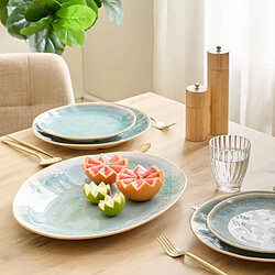 Avis But Plat ovale 40x32 cm PIA Bleu / Beige