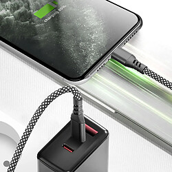 Avis Moxie Câble USB-C vers Lightning 15W Charge et Synchronisation en Nylon Tressé 2m Noir