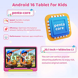 Avis byxsb Tablette Enfant Android 16 10,1", 20 Go RAM, 64 Go ROM, Coque Antichoc