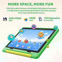 Acheter byxsb Tablette Enfant Android 16 10,1", 20 Go RAM, 64 Go ROM, Coque Antichoc