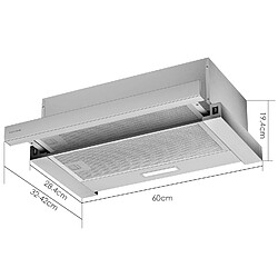 Acheter Hotte aspirante à écran plat 60 cm 3003A2 - Argent