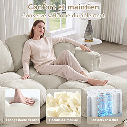 Avis ByteLike Canapé nuage 4 places en chenille couleur kaki