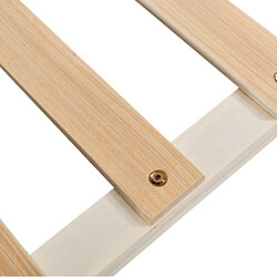 STILVORA Lit de jour 90/200 cm beige en lin avec lit gigogne escamotable pas cher