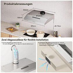 Acheter Hotte de cuisine Soonye à recirculation, 60 cm, modèle 3029C
