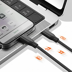 Acheter LinQ Câble Lightning vers USB-C PD 35W 4A Rangement Aimanté Auto-Enroulant 1.2m Noir