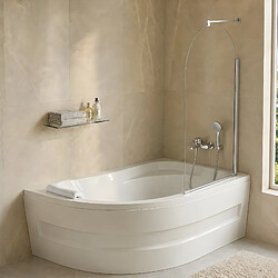 Avis Otitec Baignoire asymétrique Calma - 160 x 100 - gauche - blanc
