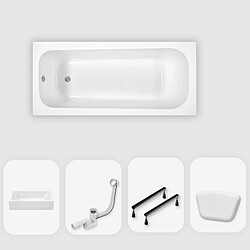 Avis Otitec Baignoire OPTIKA - 170 x 70 cm - Gauche - Blanc